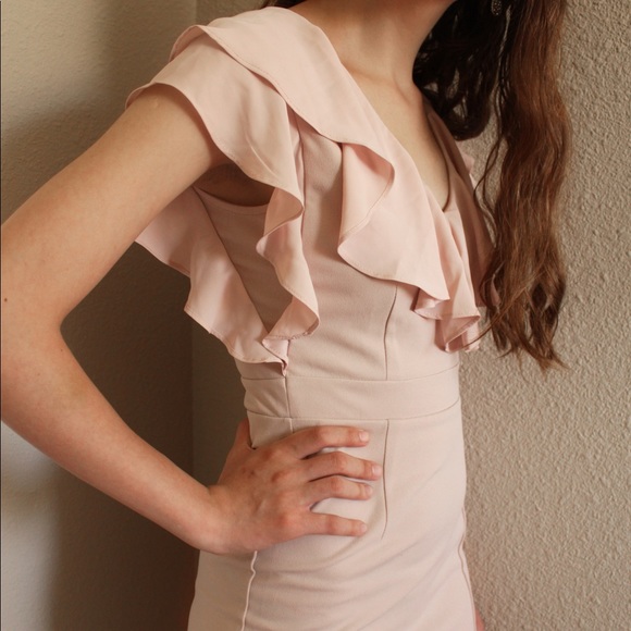 ASOS Ruffle Cocktail Dress Size 2 - Picture 2 of 7